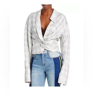 Hellessy Jazmin Draped Twisted Shirt